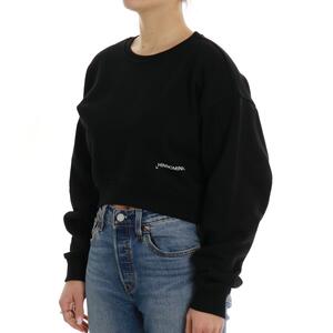 FELPA CROP NERO